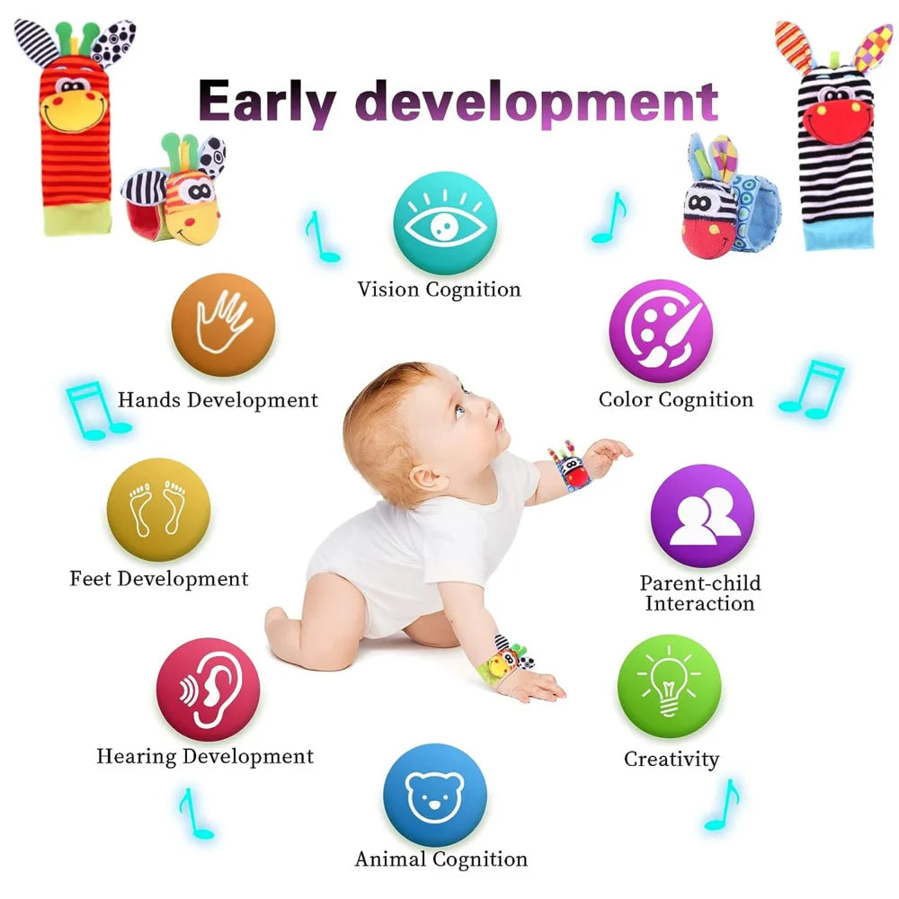 Baby Wrist Rattle & Socks