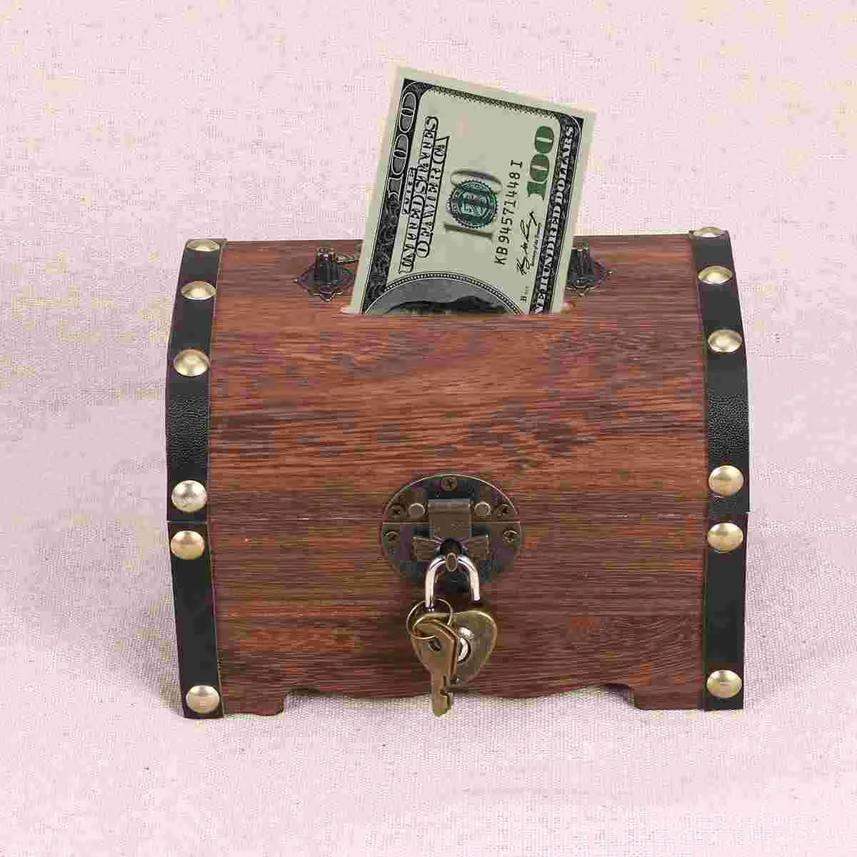 Wooden Treasure Chest/Bank