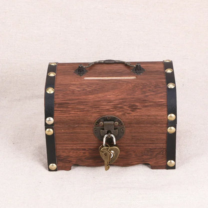 Wooden Treasure Chest/Bank