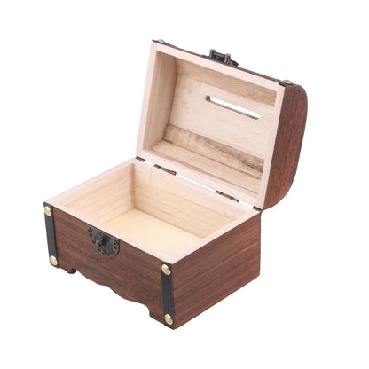 Wooden Treasure Chest/Bank