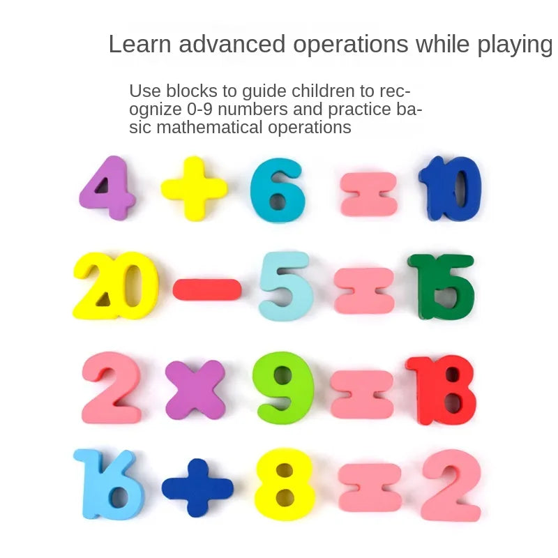 Wooden Number, Letter & Shape Puzzles